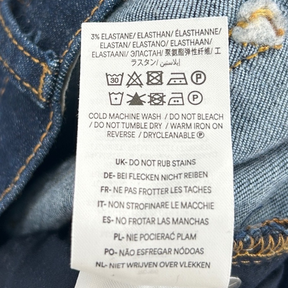 Boden High Rise Skinny Jeans Dark Wash Blue Denim W30 L30 - Picture 6 of 7